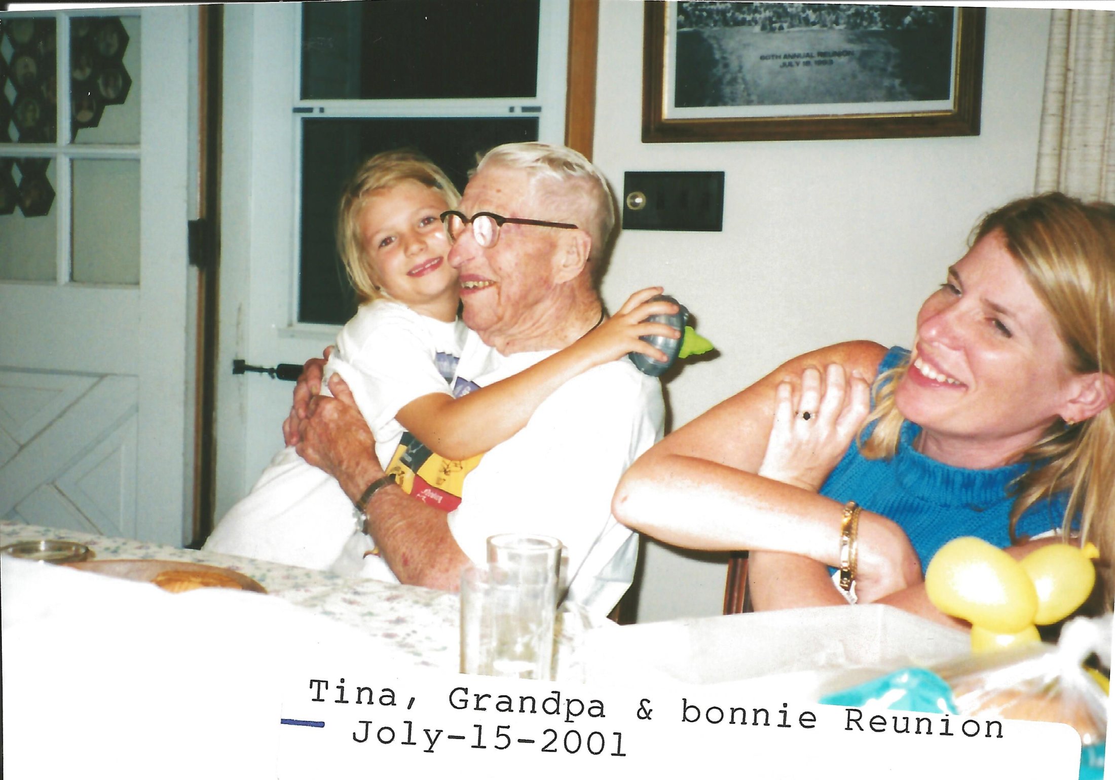Tina, Great Grandpa Ray, and Bonnie
