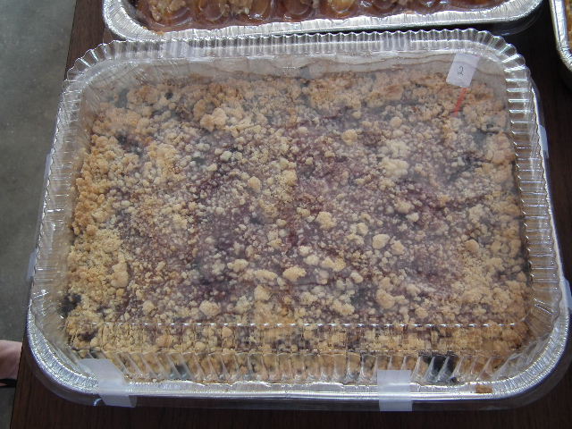 3rd Place Winner - Blueberry Crunch Kuchen made by Lou / Bought by Kenneth