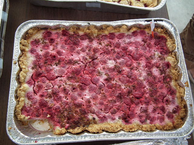 Raspberry Kuchen made by Audrey / Bought by Kenneth 