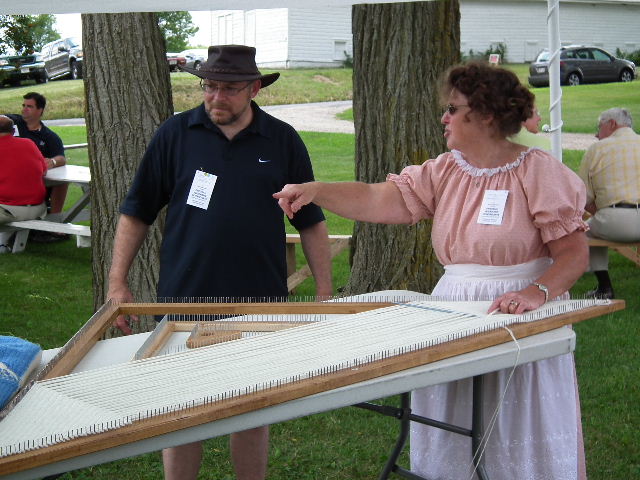 Demonstrating the Triangle Loom