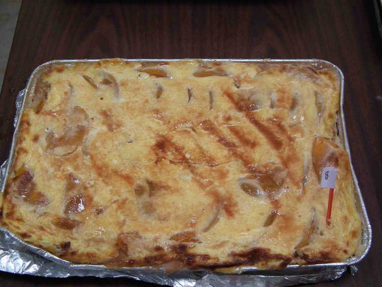 Peach Sour Cream Kuchen made by Kaitlyn / Bought by Sandra