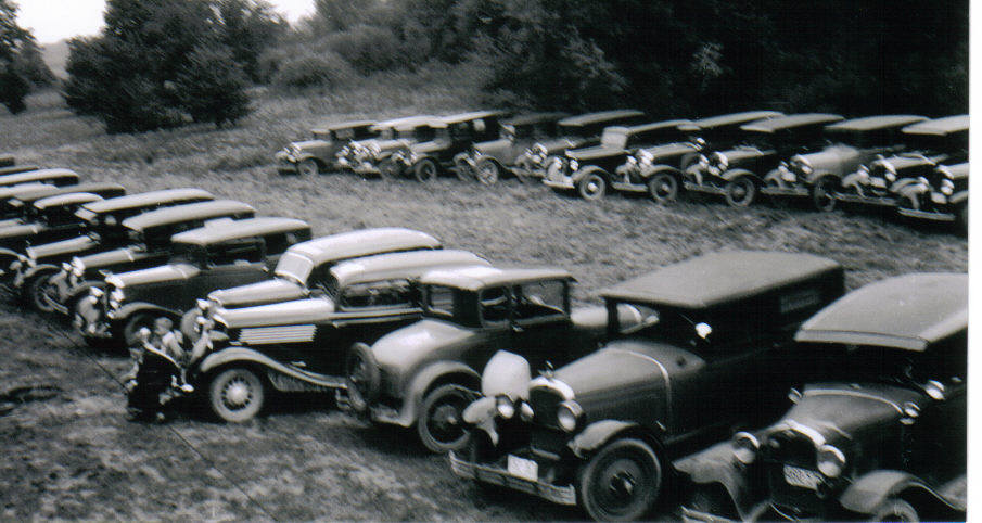 Cars Parked at 1934 Seidemann Reunion